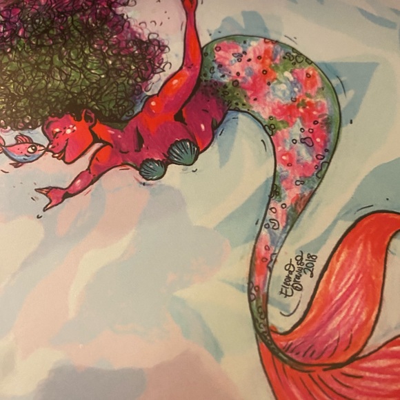 PRINT - Mermaid in Vivid Color - Picture 3 of 5